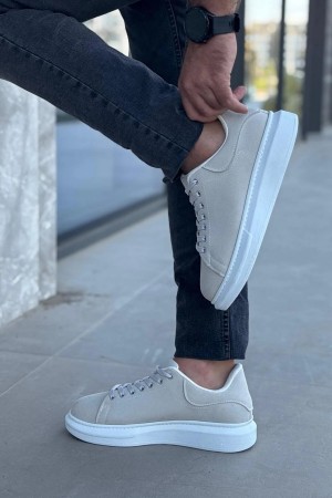 Luis Toronto LT101 Gri Süet Bağcıklı Erkek Ayakkabı